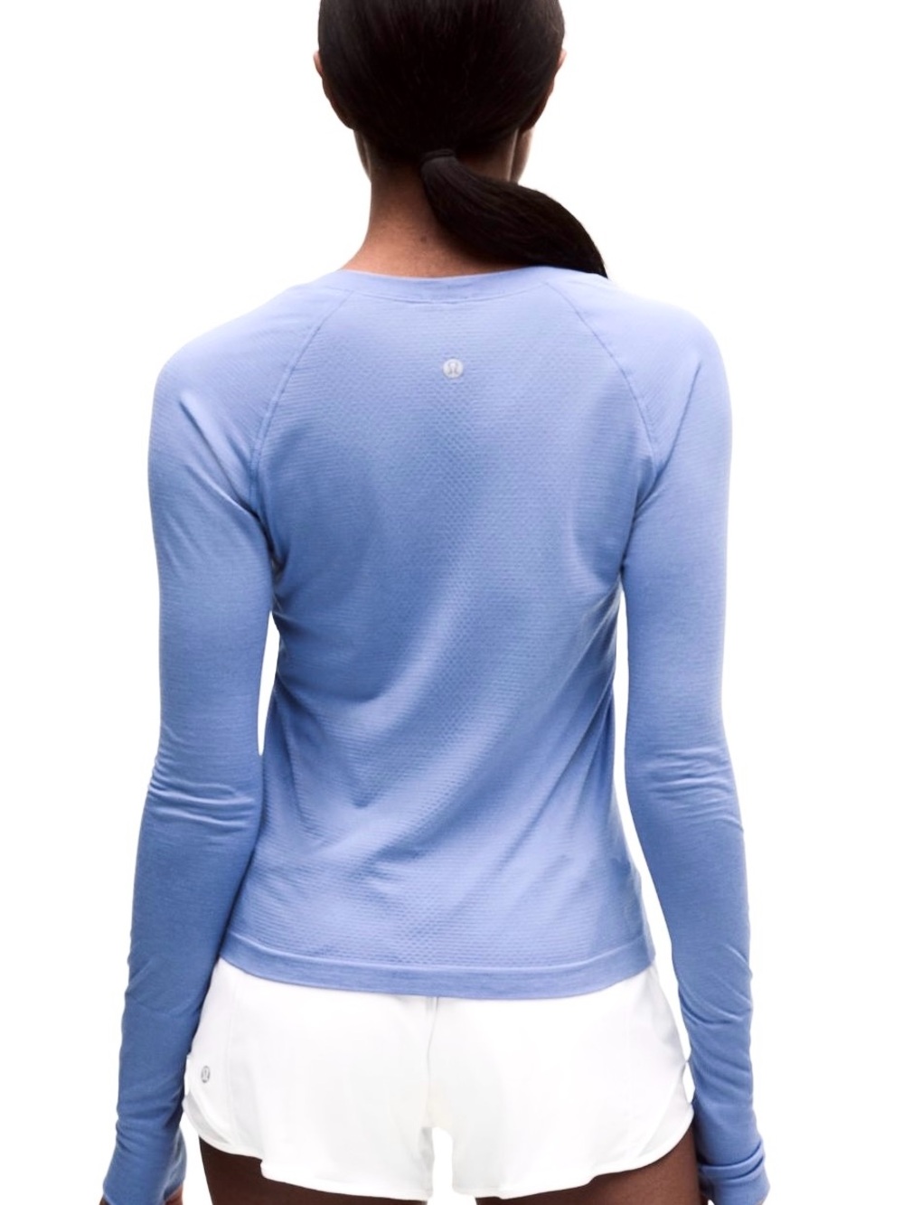 Lululemon Swiftly Tech Long Sleeve Shirt 2.0 Waist Length, Blue Willow color - Picture 10 of 10